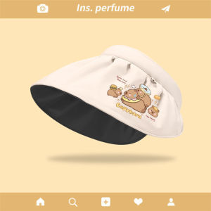 Kuromi Sun Hat Cute Cartoon Large Brim Sun Protection Kid Summer Sun Protection Wide-Brim Sun Hat