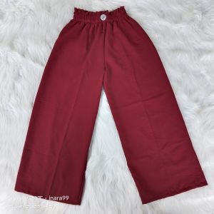 Celana kulot anak perempuan crinkle airflow bahan halus dan nyaman di pakai