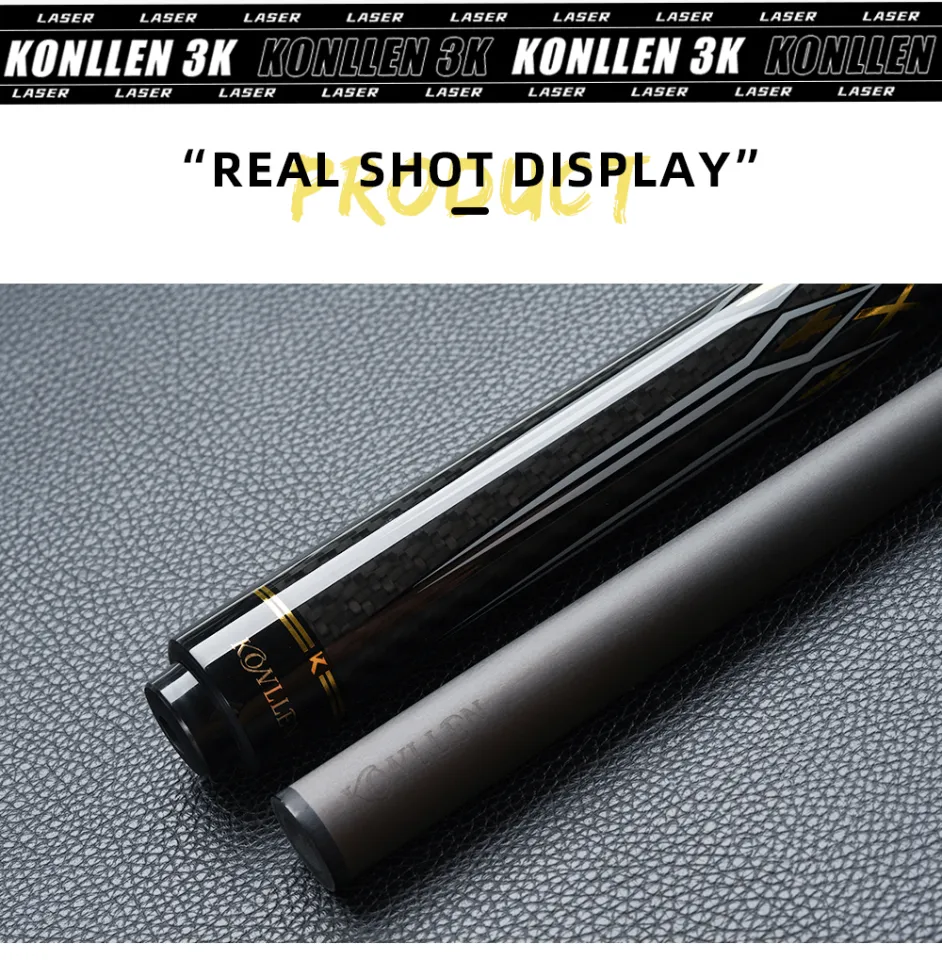 KONLLEN Billiard KL-3K Carbon Fiber Pool Cue Stick 12.2mm Tip 3*8