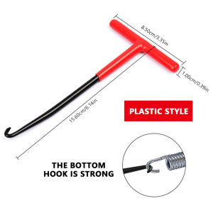 Seemetal 1 cái dụng cụ kéo lò xo ống xả ống xả xe Máy Lò Xo móc t tay cầm cờ lê lò xo móc dụng cụ tháo gỡ kéo lò xo