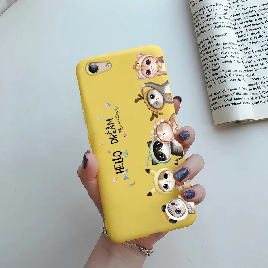 For Vivo Y53 Vivo 1606 Case Cute Astronaut Marble Cover Soft