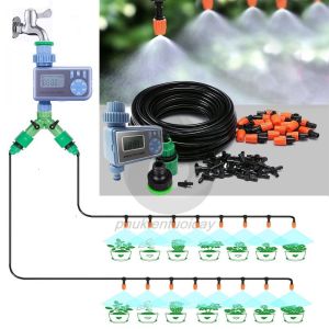 Hệ Thống Phun Sương Tưới Cây Tự Động 30 đầu phun điều chỉnh Tiết Kiệm Tới 95% Công Sức van nước hẹn giờ dh607