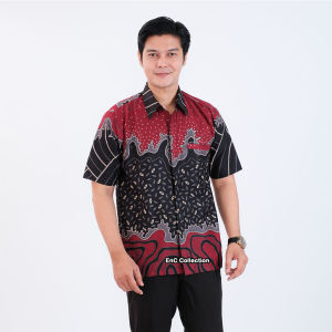 Atasan Batik Merona - Batik Couple - Batik Wanita - Kemeja - Blouse Wanita - Blouse Modern - Batik - Hem Batik Pria - Seragam Batik - EnC Collection
