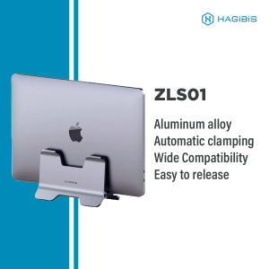 HAGIBIS ZLS01 Laptop Stand: 332g Real Material Aluminum Alloy Stable Support Automatic Clamping Rust-proof Heat Dissipation Wide Compatibility