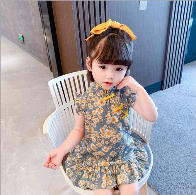 Girl chinese new year on sale dress