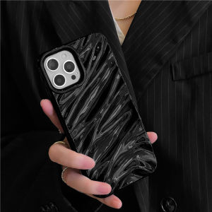 CASE warna jeli iPhone 11 13 12 Pro 14 15 Pro MAX XR XS MAX 7Plus 8Plus SE 7 8 6 6 S Plus 2032 iPhone Wave Case Silikon Tahan Benturan