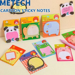 METECH Kawaii Sticky Notes Cartoon memo pad 20 sheets Mini adhesive paper Bookmark Journal