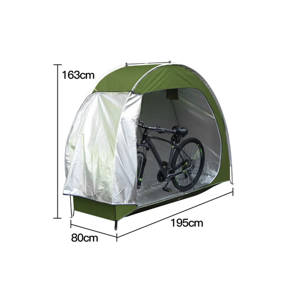 Windproof Bike Shed Bike Shed Waterproof Bike Storage Shed Garage Tent  Shelter for Outdoor Use Easy Assembly Uv Resistant Portable Motorcycle  Shelter - Main Image