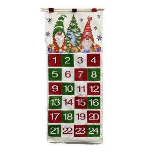 24 túi vải lịch giáng sinh đồ trang trí treo Đảng Advent túi dây rút embellishments đồ trang trí mặt dây chuyền