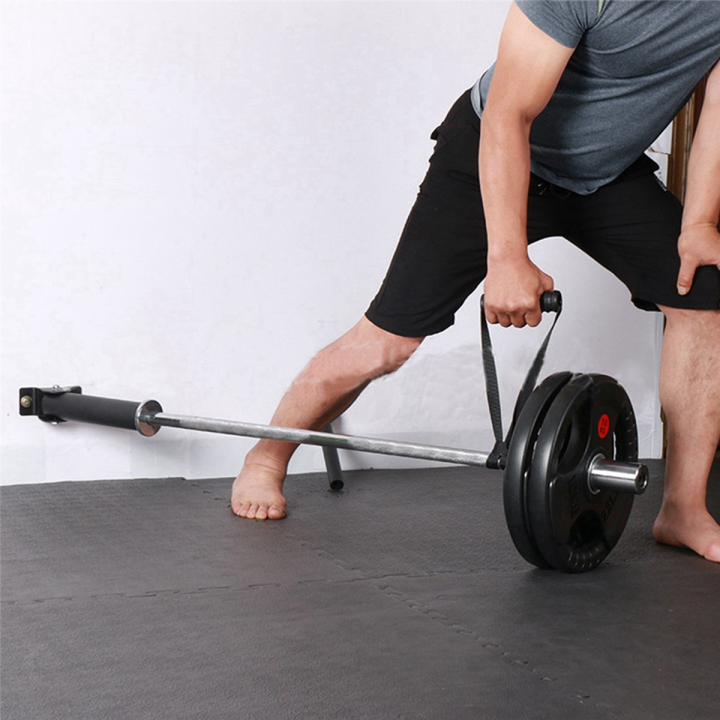Barbell Row Rack Attachment 2X T Bar Row Platform Attachment Install on Floor or Wall Holder for ...