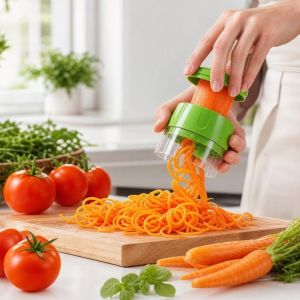 OOC Multifunctional Vegetable Slicer Easy To Clean Handheld Fruit Spiral Slicer Kitchen Tool Adjustable Food Spiralizer Kitchen Use