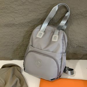 BELLERY Korean Style Sport Nylon Backpack Solid Color Large Capacity Fitness Bag Sweet Niche Design Travel Shoulder Bag Women