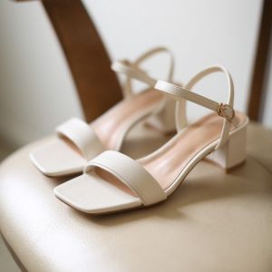 Star Buana - Sandal Heels Wanita Tali Hak 5 Cm Leila Big Size