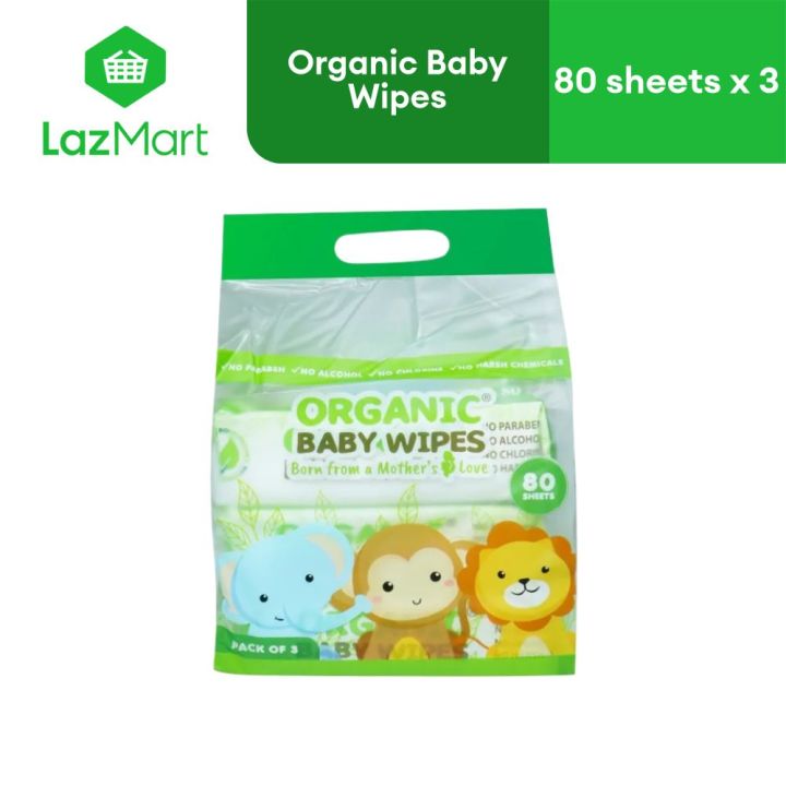 thumbnail image 2 of Organic Baby Wipes | Baby Wipes Nature 6-Pack (80s 2 of 14
