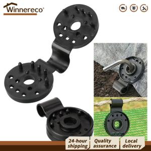 【Winnereco】 5Pcs Shade Cloth Clips Round Plastic Black Clips Shade Netting Clips for Sun Shade Net Anti Bird Netting Garden Netting