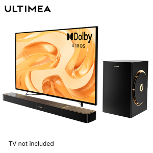 ULTIMEA 3.1.2ch ลำโพงซาวด์บาร์ Dolby Atmos ระบบเสียงในบ้าน พร้อมซับวูฟเฟอร์ 6.5 นิ้ว โฮมเธียเตอร์ 360 วัตต์ Skywave F30 Boom