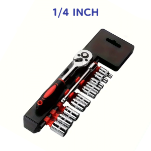 Set Kunci Shock 40 in 1 Lengkap Komplit Obeng Pas Sok Sock Shok Socket Ring Tool Kit Alat Bengkel Service Servis Mobil Motor