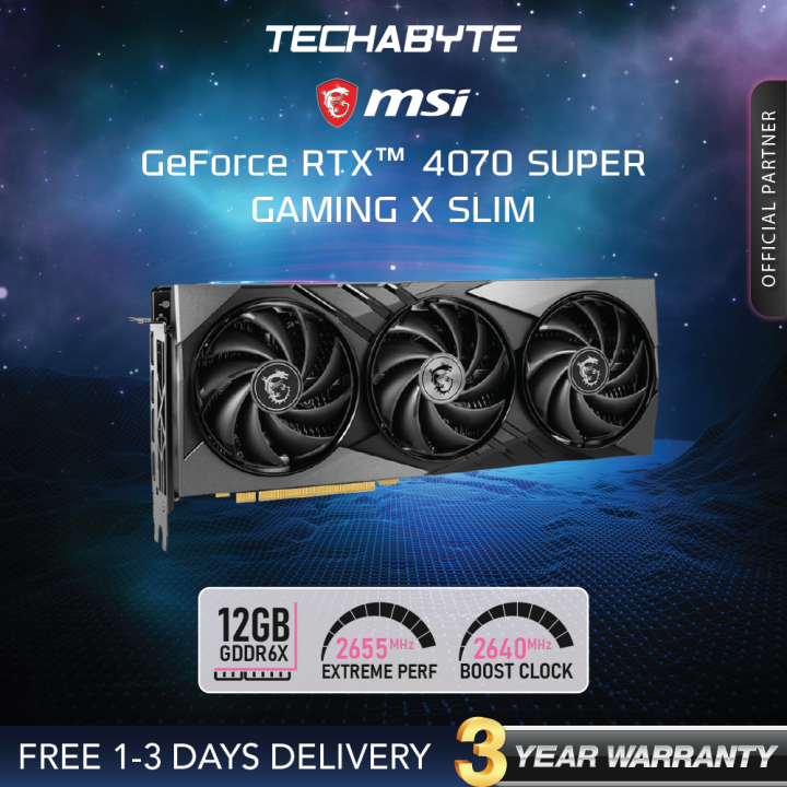 MSI GeForce RTX 4070 SUPER GAMING X SLIM | 12GB GDDR6X | Graphics Card ...