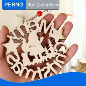 [PERNG] Tehe สุขสันต์วันคริสต์มาสซานตาคลอสจี้ไม้ผนัง xmastree เครื่องประดับแขวนตกแต่งสำหรับบ้านของขวัญปีใหม่ของตกแต่งคริสต์มาส