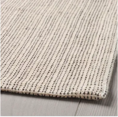 Rug flatwoven natural/black 120x180 cm.