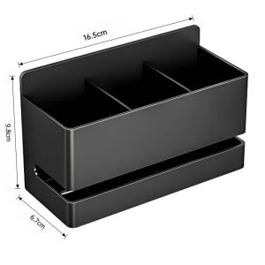 1PC Wall Mount Bathroom Storage Multi Compartment for Toothbrushes Razors Bathroom Accessories2026
