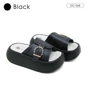 OCTAVIA Sandal Slide Slip On Wedges Soft Wanita #OC-268 (FREE BOX)