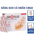 Băng cá nhân urgo, băng keo cá nhân, hộp băng cá nhân đủ kích cỡ AID PLUS hộp 100 miếng - Happy Home 4U. 