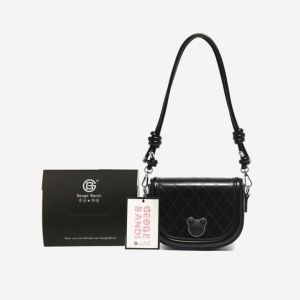 Tas Selempang Bahu Kulit Geoge Bandi Import Bersertifikat Fashion Kekinian Wanita Cantik Elegan Simple
