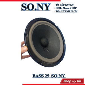 Loa bass 25 so.ny từ kép đại 120+120 coil 51 coil 4 lớp hàng - giá 1 chiếc