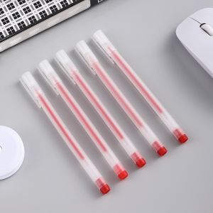 Pulpel Gel 0.5mm Bolpoin Pena Pulpen Tinta Gel Cair Pena Transparant