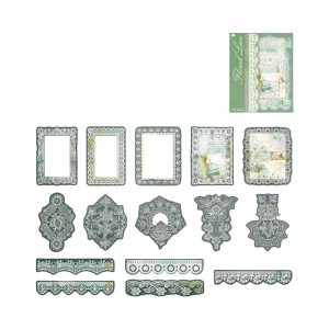 Flowers Sticker Lace Series Sticker Decorative Sticker School Supplies for Gift Wrapping And Journals