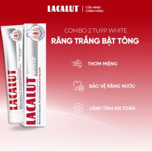 [Kem_trắng_răng] Kem đánh răng cao cấp Lacalut White giúp trắng răng - Nhập khẩu từ CHLB Đức