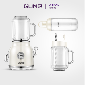Máy xay sinh tố đa năng 2 cối 600ml Gume Korea GMB-01 lưỡi dao 6 cánh bảo hành chính hãng 12 tháng