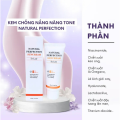 Kem chống nắng nâng tone Dr Lady Natural 60ml Hàn Quốc SPF50+ giúp nâng tone mỏng nhẹ kiềm dầu chống nước. 