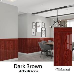 【COD】3D Vinyl Renovation Wood Grain DesignWall Stickers Imitation Tiles Self-Adhesive Wear-Resistant Glue-Free Foam Floor Stickers 40*90cm Bathroom Desktop Living Room Decoration Thickened Moisture-Proof Stickers