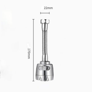 Đầu vòi rửa chén bát tăng áp điều hướng xoay 360 độ 2 chế độ tiết kiệm nước phù hợp với nhiều loại vòi ( dài 20cm)