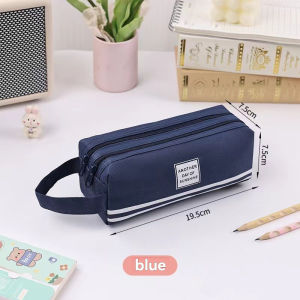 Student-specific portable pen case - Simple and large-capacity stationery storage bag - Multiple color options for pencil case and stationery bag
