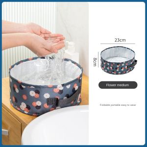 Cnmf gấp tiện lợi túi giặt giặt lưu vực ngoài trời cho nhà ở du lịch nhỏ không thấm nước sức chứa lớn làm sạch chân xô