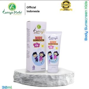 Batrisyia Body Sunscreen Kids SPF 50 - Sunblock Anak Aman BPOM / Tabir Surya Khusus Kulit Anak Original