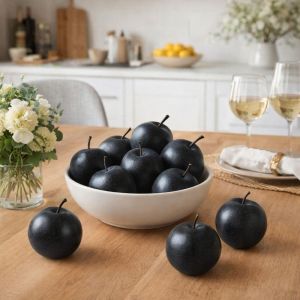 FOUNDTWO Foam Artificial Pear Fruits Realistic Lifelike Simulation Black Pear Photography Props Handicrafts Food Props Model Home Kitchen Decor