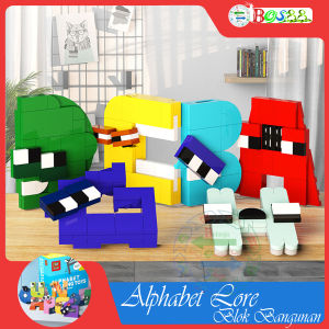 Lego Alfabet Education Bricks Toys For Children Mainan Balok Monster Huruf Abjad