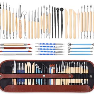 Sculpting Tools 43pc Set Clay Pottery Ceramic Polymer Wax DIY Craft Modeling Carving Sculpture Gift Amateur Professional