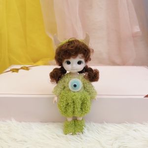 DTJYT 13 Movable Joints Cute BJD Doll with Clothes Cute Face with Clothes Mini Girl Doll with Clothes Mini with Shoes Movable Joints Mini Girl Doll Girl Gift