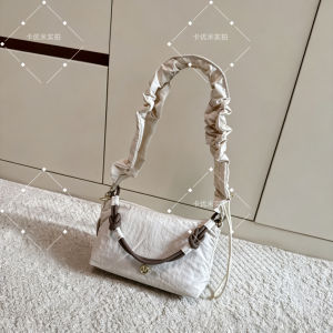 Dew 2026 New RuchedWomens pleated shoulder bag 1.5Lbowler bag handbag crossbody bag