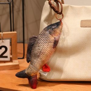 GTRBFDS 20CM Fish Plush Toys Realisti Fish Series 3D Simulation Fish Fish Pendant Keychain Lovely Plush Stuffed Hanging Fish Doll Gifts
