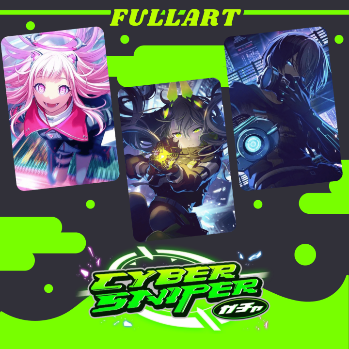 PHOTOCARD GAME ANIME Project Sekai Ft. Hatsune Miku | Cyber Sniper Gacha| GLOSSY DOUBLE-SIDED | UnOfficial Decorated/Fullart Cards