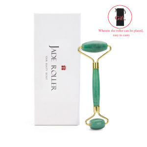 DECINIEE Ready Stock 21 Types Jade Roller Facial Massager Double Heads 100% Natural Quartz Jade Stone for Face-lift Slimming Anti-Aging Body Relax (Withbox + Gift)