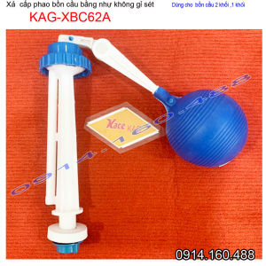 Cụm phao cấp nước bồn cầu KAG-XBC62 cụm cấp nước cho xí bệt phao xả bồn cầu nhựa 100% dùng cho tất cả bồn cầu