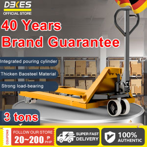 DEKES Hydraulic Hand Pallet Truck 3 tons White Nylon Wheel
