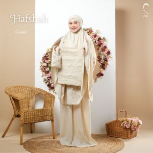 Mukena Travel Mukenah Traveling Premium Bordir Parasut Terbaru Motif Travelling Hafshah by Rumah Qatifa